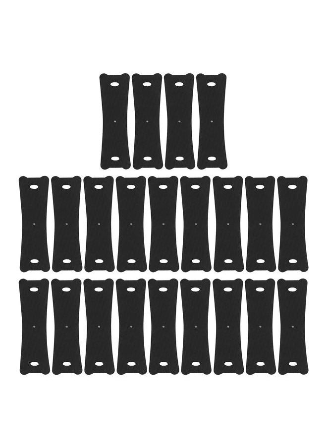 20pcs Professional Slingshot Pouch Microfiber Leather Slingshot Replacement Band Pocket for Hunting Shooting Games