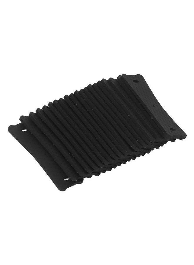 20pcs Professional Slingshot Pouch Microfiber Leather Slingshot Replacement Band Pocket for Hunting Shooting Games