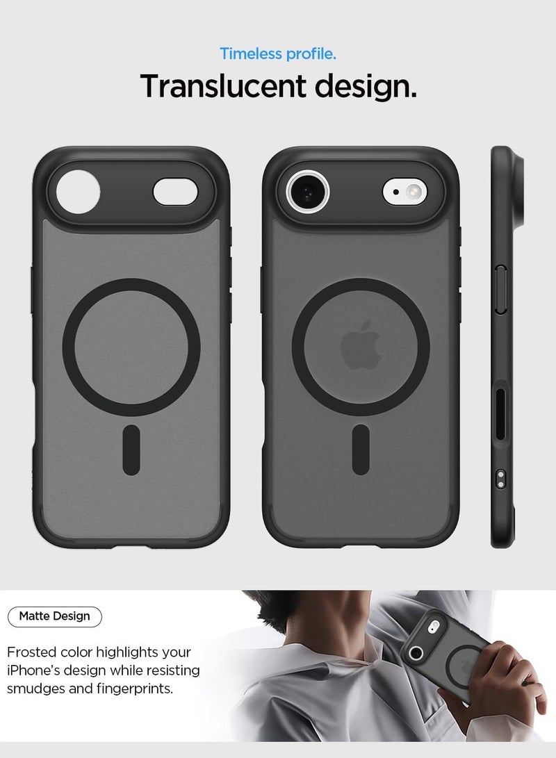 Spigen Ultra Hybrid MagFit iPhone 17 Air Case Cover with MagSafe (2025) - Frost Black - Image 4