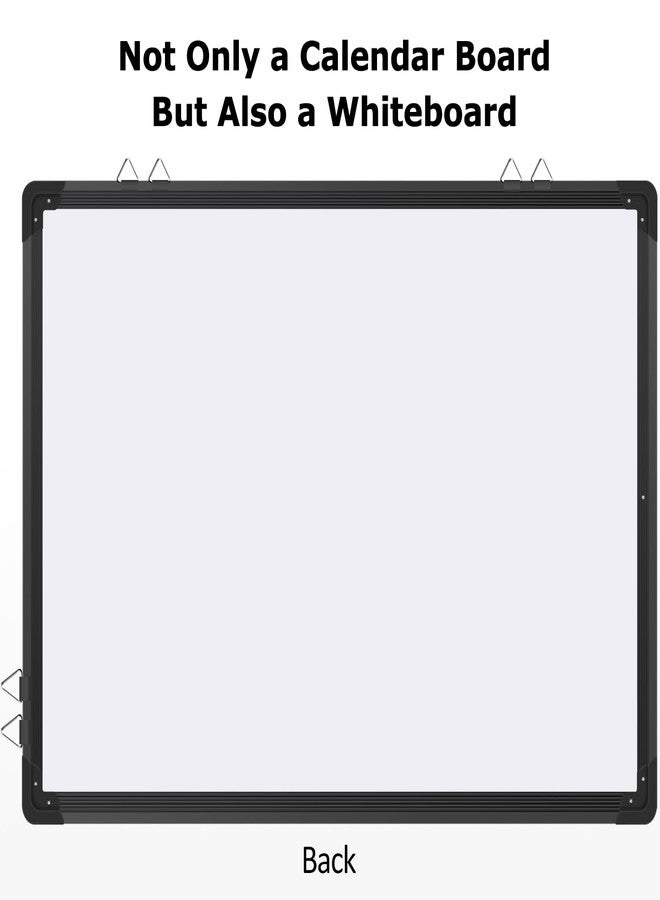 EAONE 24x18 in Double Side Whiteboard Calendar & Cork Board Combo for Wall, 3 in 1 Magnetic Dry Erase Whiteboard Monthly Calendar and Bulletin Board with Aluminum Frame for Home Office Kitchen - Image 3