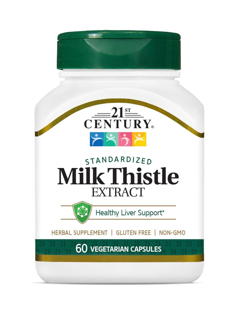 21st Century Vitamins Thistle Extract Veg Capsules, 60 Count - Image 1