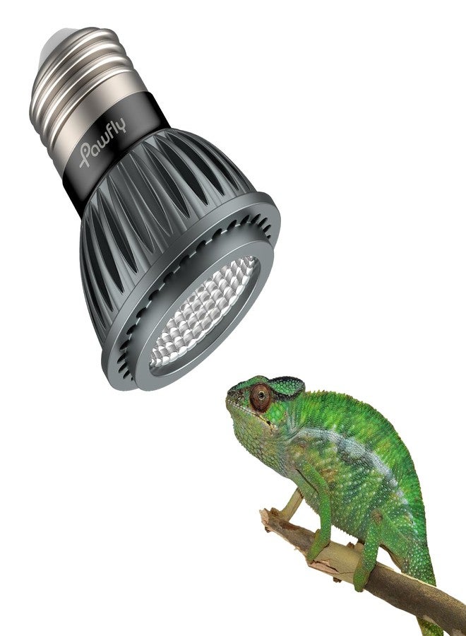 باوفلي مصباح باوفلاي للأشعة فوق البنفسجية للزواحف، لمبة 3 واط 5.0 للأشعة فوق البنفسجية، مصباح UVA للأشعة فوق البنفسجية للزواحف الاستوائية لتكوين الكالسيوم وفيتامين د3، مصباح LED عالي الكثافة للسلاحف والسحالي والسلاحف ذات الأقدام الحمراء - Image 1