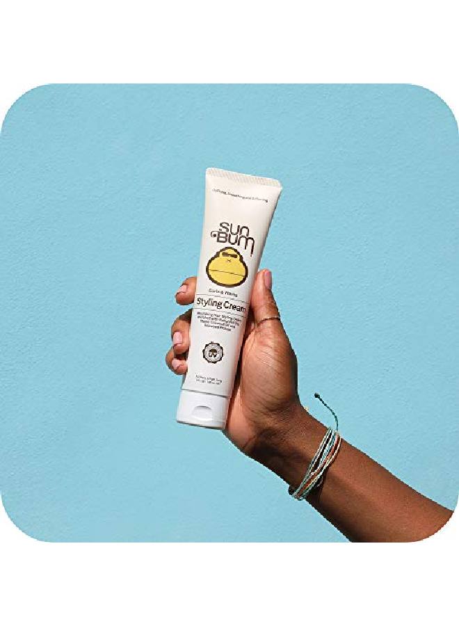 Sun Bum كريم تصفيف التجاعيد والتموجات؛ علاج مرطب للشعر المموج والمجعد نباتي وخالي من القسوة؛ 5 أوقيات - Image 4