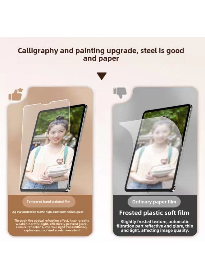 IPad Tempered Paper Film 2025 Air11 Tablet 10.9 Handwriting 9.7 Paper 10.2 Painting Film Suitable-Color:Tempered Paper Film 】-Dimensions:iPadPro 2020 12.9 Inch - Image 3