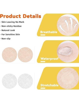 200-Pieces Disposable Self-adhesive Nipple Protection Stickers For Men, Mens Tape Pasties Patch Nipple Covers Nipple Patch Anti Chafing Nip Protector - view 4