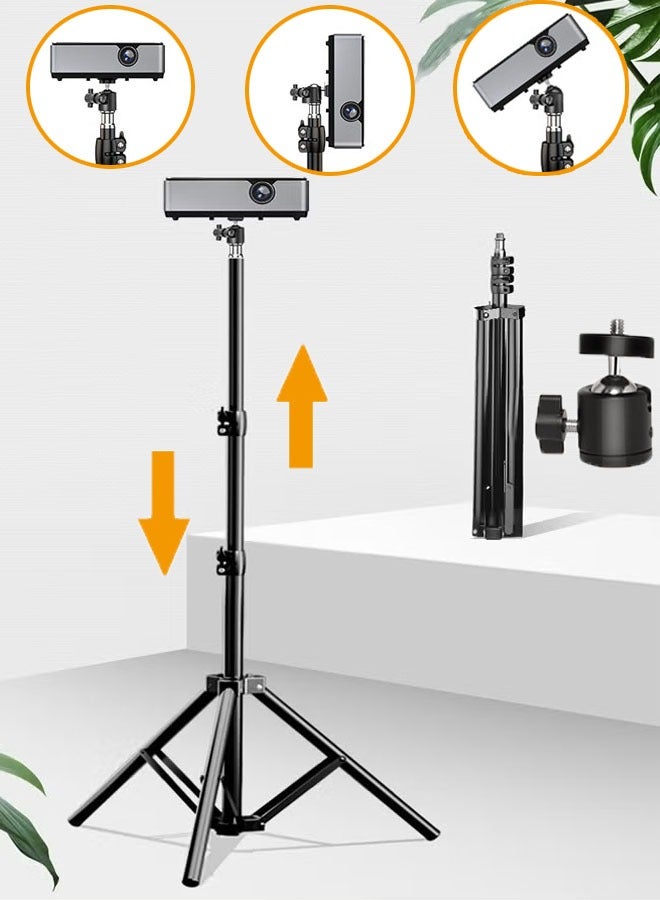 Floor Projector Stand Projector Stand Tripod Metal Gimbal Adjustable Height  Multifunctional Projector Tripod Stand For Office Home Theater For Outdoor Office Home Stage  Studio - Image 1