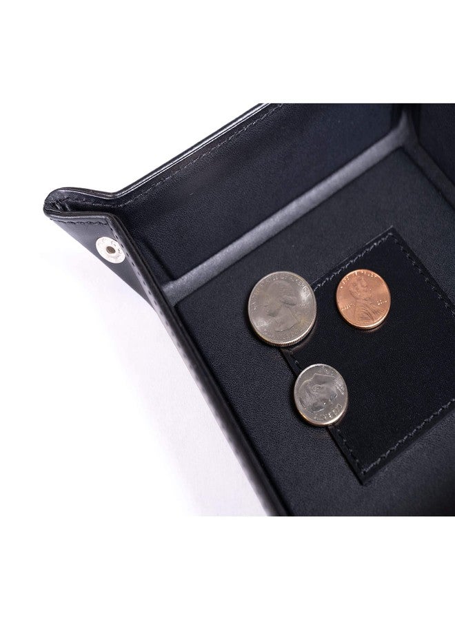 Dacasso Leather Travel Change Tray, Classic Black (A1088) - Image 3