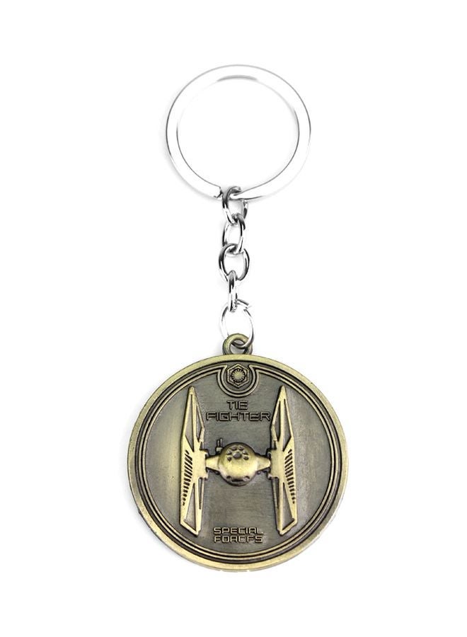NIBEMINENT Star Wars Special Forces Alphabet Key Chain Ring Gold  - Image 1