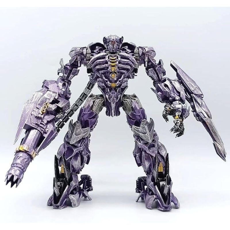 مجسم شخصية ترانسفورمر شوك ويف ترانسفورميشن من ايه جي اي جي (مقياس 7 انش)، مجسم لعبة مجسم شخصية روبوت سيارة اس اس 56، اسود - Image 5