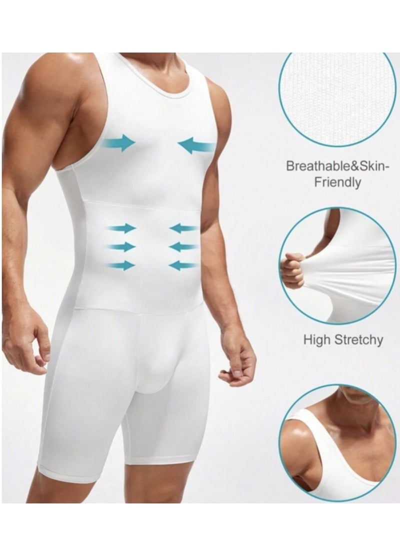 Fstyle - Men's Sauna Sweat Suit | Weight Loss Shapewear Boxing Top Shirt Waist Jacket Trainer Workout Shaper Sweatsuit Long Sleeves Men Premium Shapewear Ideal for Boxing, High Intensity Training - Image 1