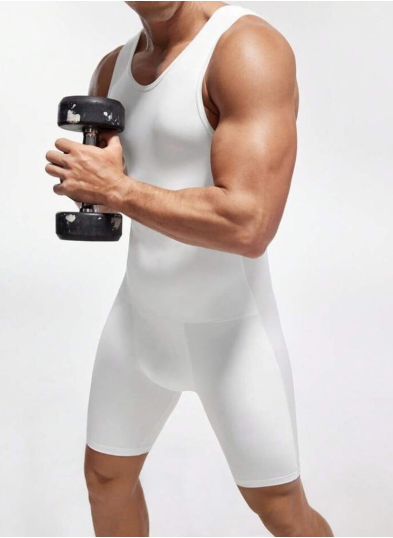 Fstyle - Men's Sauna Sweat Suit | Weight Loss Shapewear Boxing Top Shirt Waist Jacket Trainer Workout Shaper Sweatsuit Long Sleeves Men Premium Shapewear Ideal for Boxing, High Intensity Training - Image 1