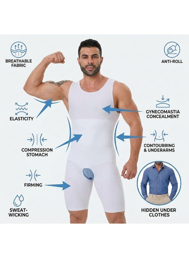 Men's Sauna Sweat Suit | Weight Loss Shapewear Boxing Top Shirt Waist Jacket Trainer Workout Shaper Sweatsuit Long Sleeves Men Premium Shapewear Ideal for Boxing, High Intensity Training - Image 3