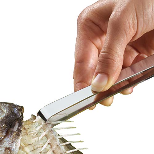Küchenprofi Bone Tweezers - 5-Inch, Silver, Stainless Steel - Long Food Tweezers for Fish Bone Removal - Image 2