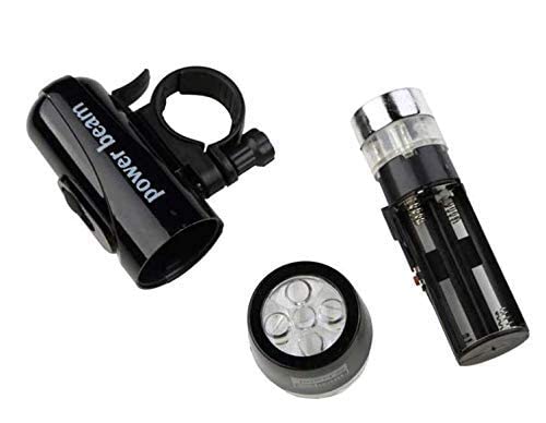 Shomex Bicycle Cycle Power Beam 5 LED Front Head Light Suitable for Bicycle Cycling Bike Hiking Camping Field Sports Light Ultra Bright 5 LED Front Rear Safety Flashlight Tail Light Lamp - Image 5