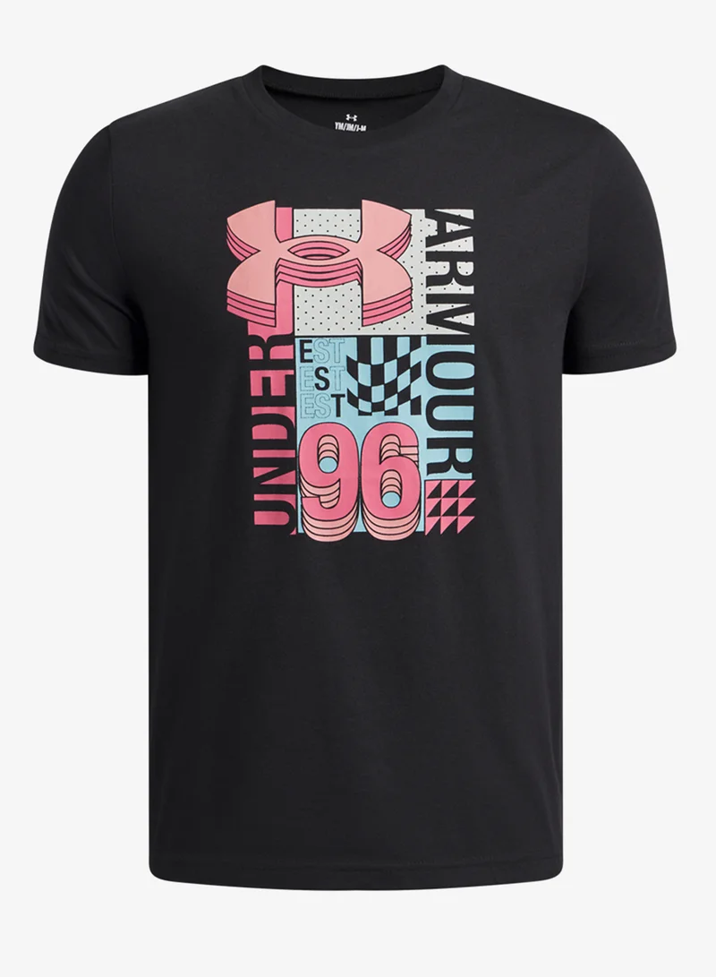 اندر ارمر تيشيرت بطبعة شعار الشباب