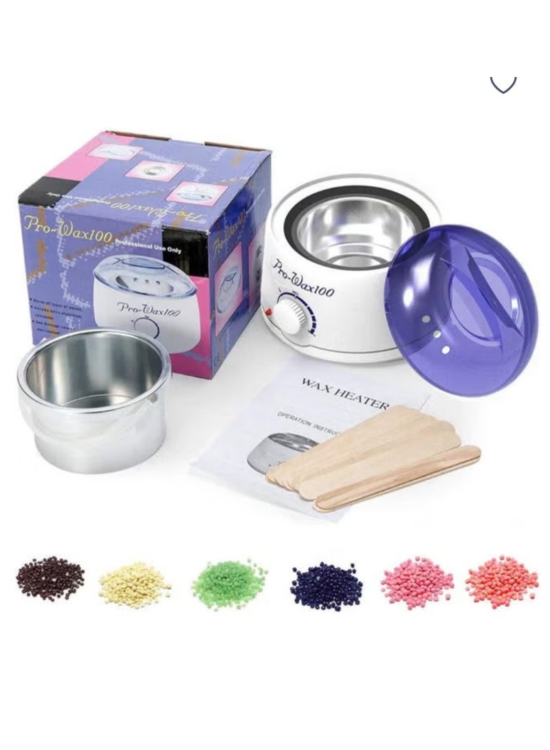 Pro-Wax100 Hair Removal Kit With Wax Melting Pot 2 pin - Image 1