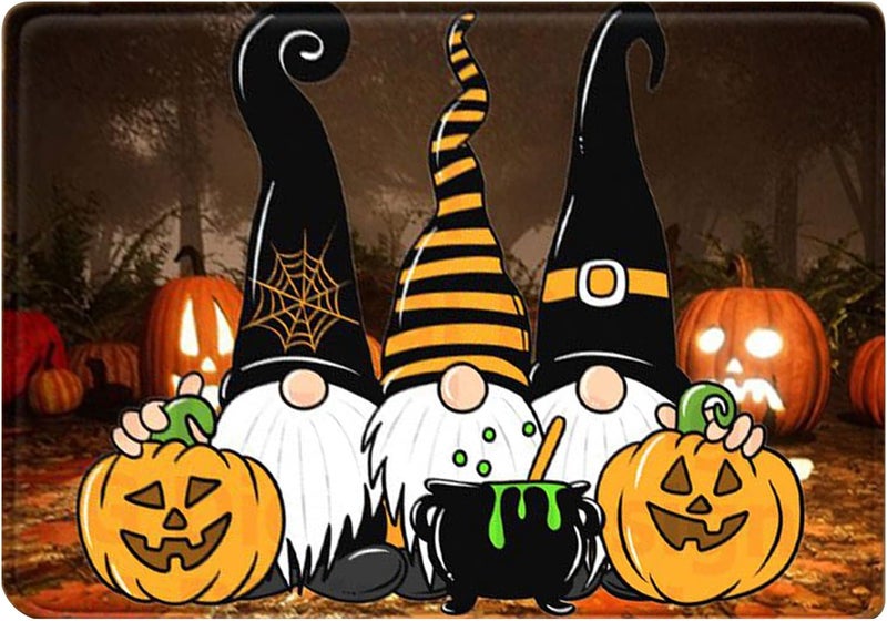 ويوبلز سجادة باب للهالوين، ترحيب بالمنزل، زينة للباب الأمامي، قاعدة مانعة للانزلاق، سجادة داخلية وخارجية لتزيين المنزل في الهالوين - Image 1