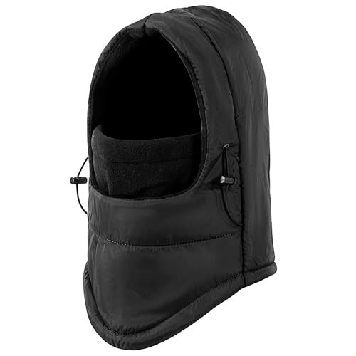 Tyzrdnac Balaclava Ski Mask Fleece Lining Windproof Warm Adjustable Thermal Winter Cold Weather Face Mask for Men Women Black - Image 1