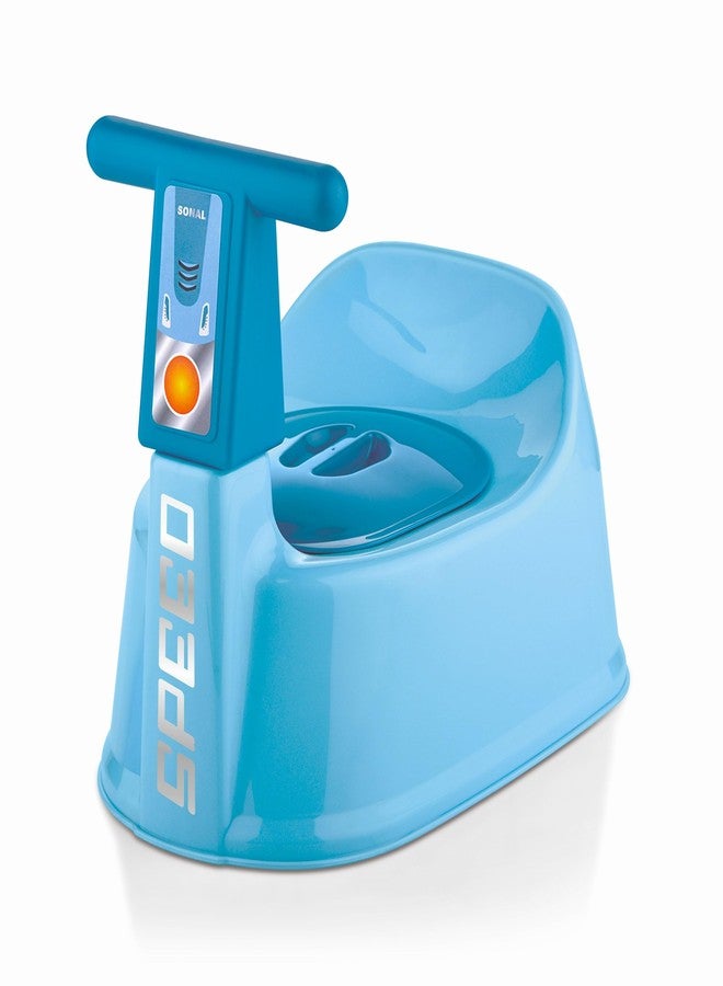 SONAL - BIKE (Small Size) Baby Potty Training Toilet Seat without Removable Tray, Lid (Age 6-12 Month) Potty Seat/Potty Box (Blue) - Image 1