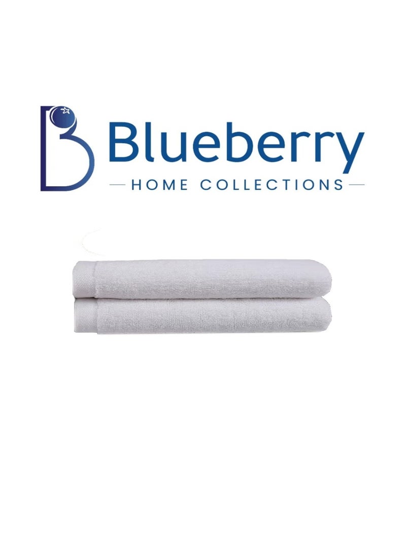 Blueberry Pack of 2 - Face towel -100% cotton Small Size(30x30 cm) Highly Absorbent And Super Durable, Color - White - Image 1