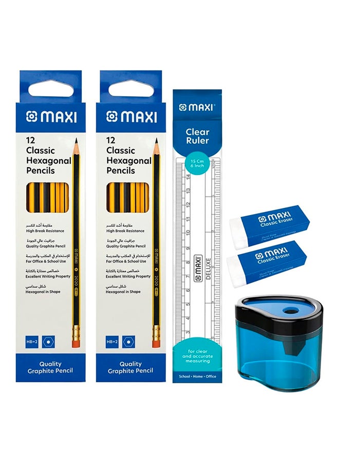 Maxi School Stationery Set 28 Pieces
