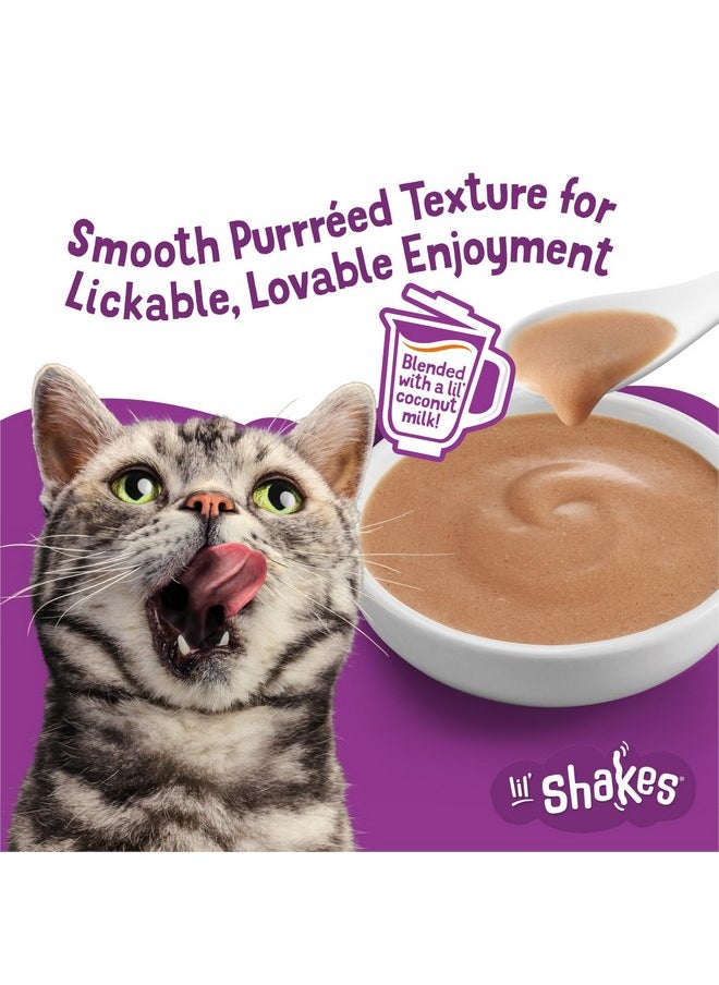 فريسكس طعام القطط المهروس Purina Friskies، مشروبات خفيفة مع مكافآت دجاج جذابة قابلة لللعق - (عبوة من 16 كيسًا) 1.55 أونصة  - Image 4