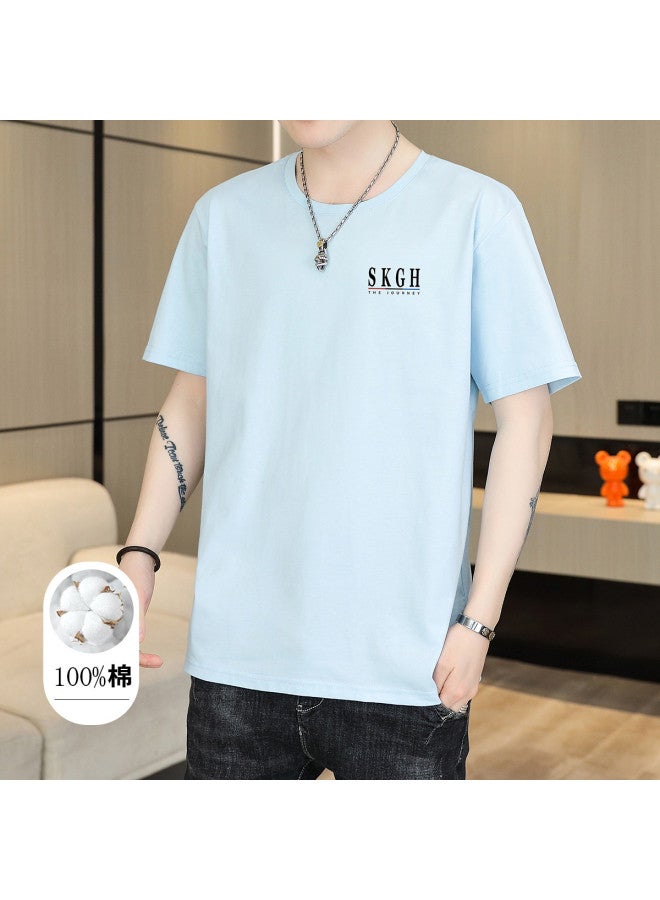 FOLUNSI breathable Men's T-shirt Summer Casual Versatile Pullover Short Sleeve Tee Top For Men - Image 2