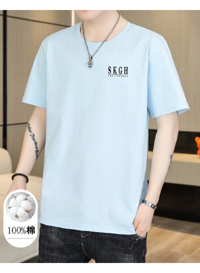 FOLUNSI breathable Men's T-shirt Summer Casual Versatile Pullover Short Sleeve Tee Top For Men - Image 1