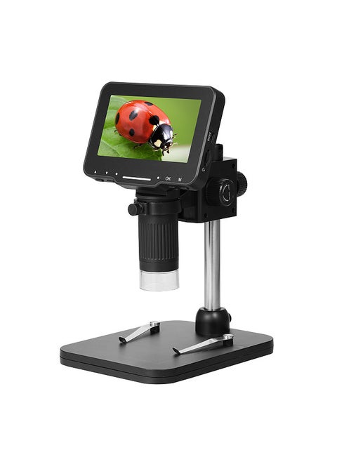 LP043 4.3 Inches IPS HD Screen Digital Microscope Industrial Microscope Compatible with PC Wins and MAC OS System