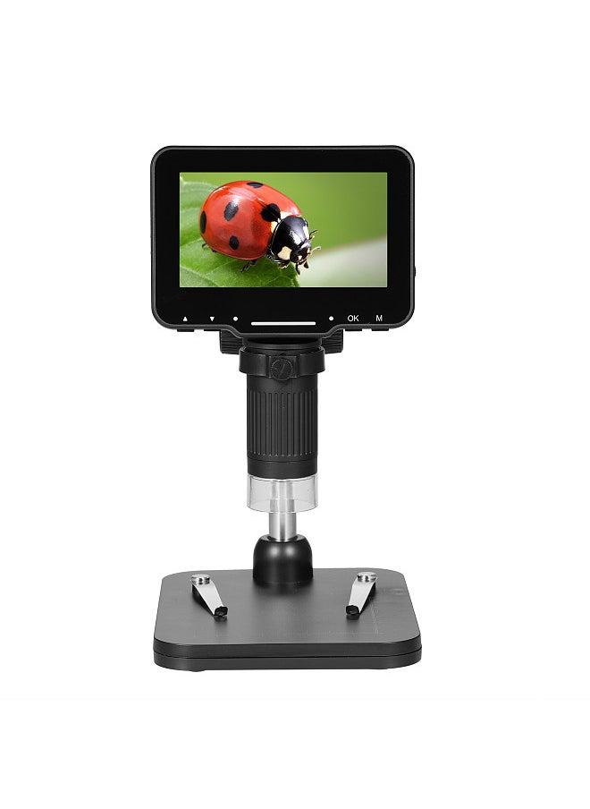 Lepmerk - LP043 4.3 Inches IPS HD Screen Digital Microscope Industrial Microscope Compatible with PC Wins and MAC OS System - Image 1