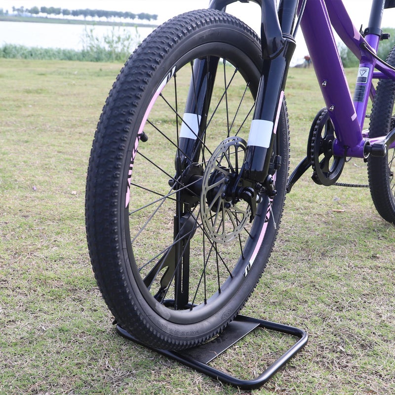 WEEROCK Bike Stand Floor Type Hub Mount Height Adjutable Steel Packing Bicycles Indoor Outdoor Storage Garge for 20-29 Inch Bicycle MTB Road Bike - Image 5