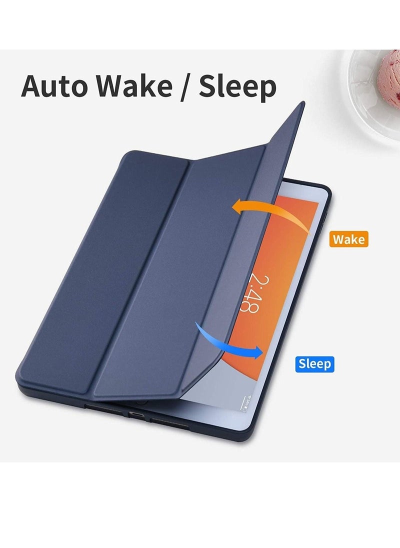 iPad 9th/8th/7th Generation case (2021/2020/2019) iPad 10.2-Inch Case with Pencil Holder [Sleep/Wake] Slim Soft TPU Back Smart Magnetic Stand Protective Cover Cases - Image 3