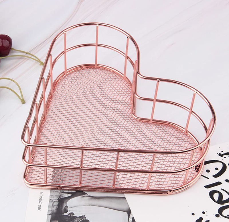 Kiwilon Iron Basket For Stationery Storage And Decoration (D-1), Gold - Image 1