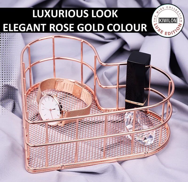 Kiwilon Iron Basket For Stationery Storage And Decoration (D-1), Gold - Image 4