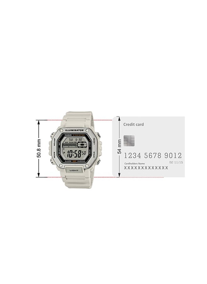 CASIO - Digital Square Shape Resin Wrist Watch MWD-110H-8AVDF - 47.2 Mm - Image 1