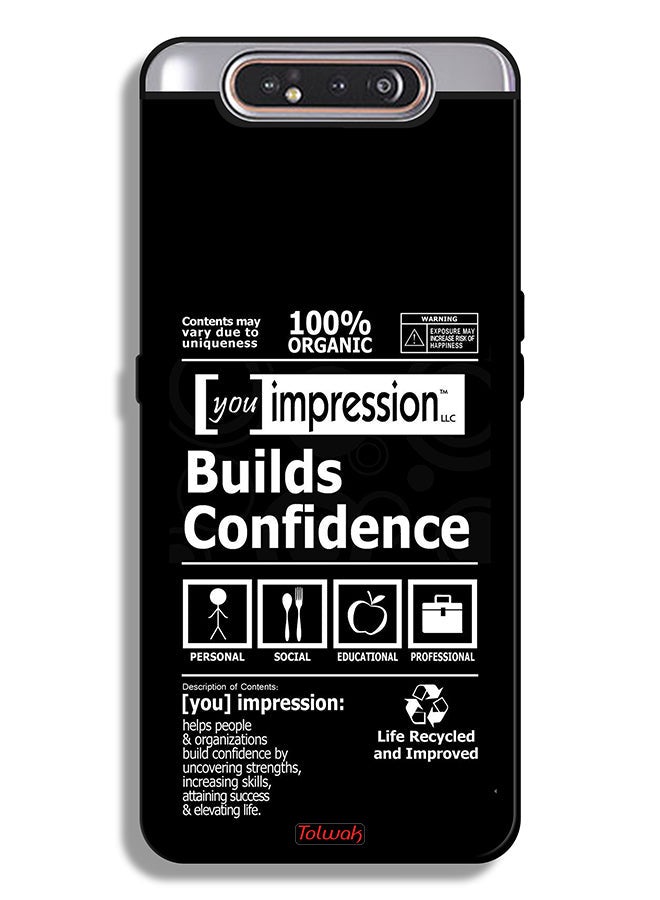 Tolwak Samsung Galaxy A80 Protective Case Cover Builds Confidence Sticker - Image 1
