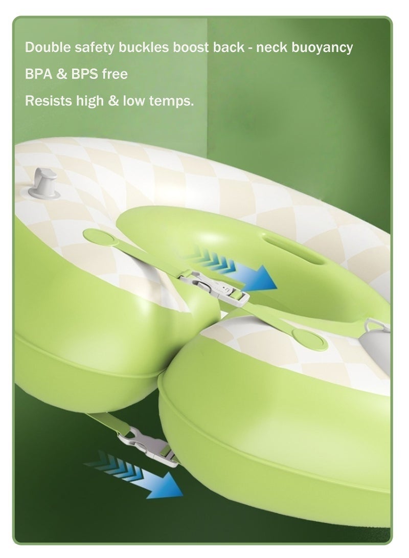 BAEKO Baby Swimming Ring,Baby Swimming Float Suitable for 0-8 Months Baby Boys Girls,Non Inflatable Free Float Infant Swim Pool Safer Swimming Loop Soft Waterproof Swim Ring - Image 3