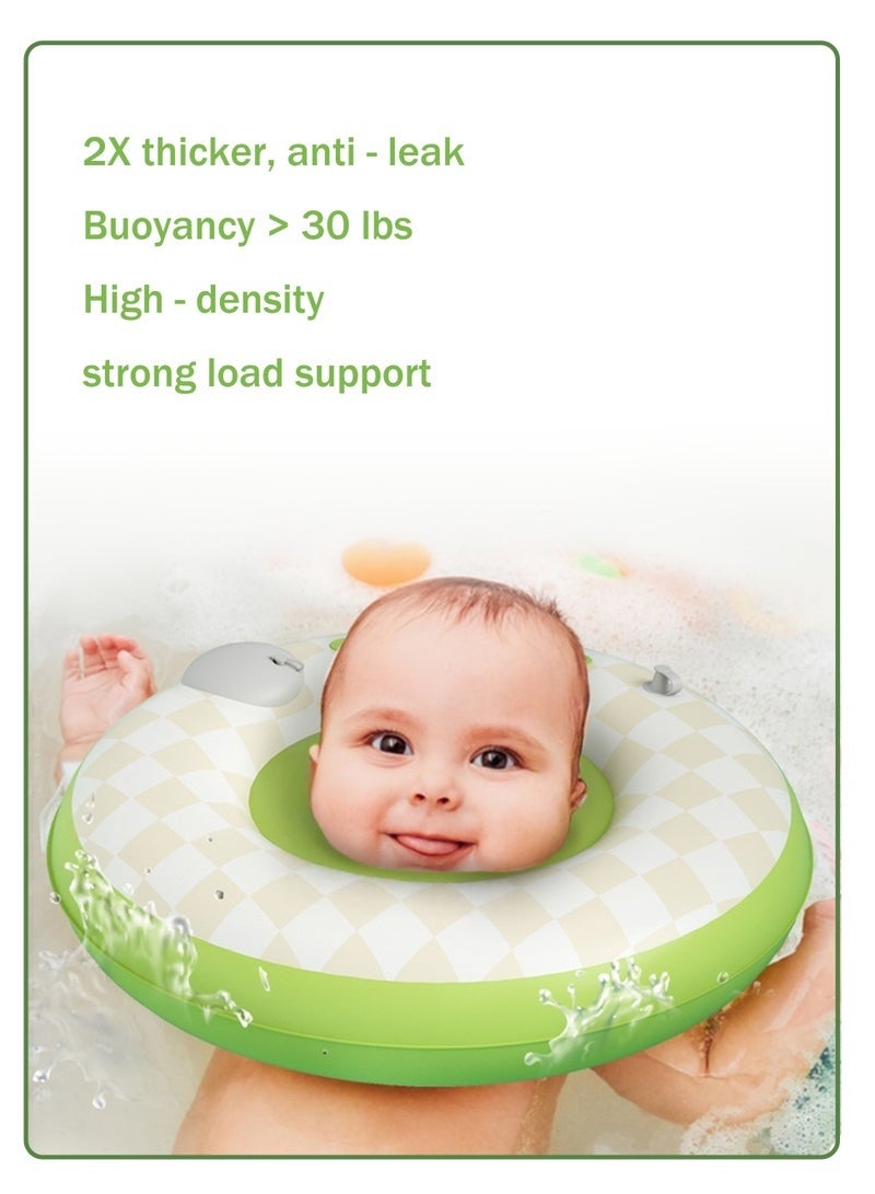 BAEKO Baby Swimming Ring,Baby Swimming Float Suitable for 0-8 Months Baby Boys Girls,Non Inflatable Free Float Infant Swim Pool Safer Swimming Loop Soft Waterproof Swim Ring - Image 5