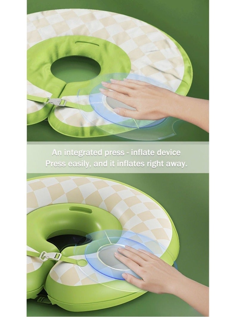 BAEKO Baby Swimming Ring,Baby Swimming Float Suitable for 0-8 Months Baby Boys Girls,Non Inflatable Free Float Infant Swim Pool Safer Swimming Loop Soft Waterproof Swim Ring - Image 2