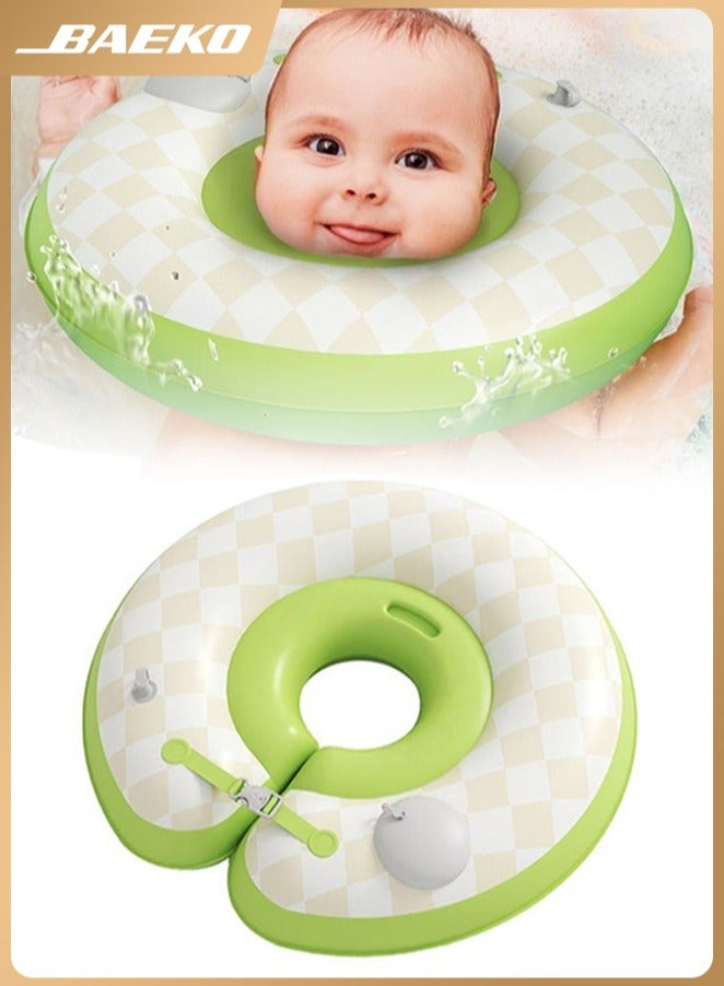 BAEKO Baby Swimming Ring,Baby Swimming Float Suitable for 0-8 Months Baby Boys Girls,Non Inflatable Free Float Infant Swim Pool Safer Swimming Loop Soft Waterproof Swim Ring - Image 1
