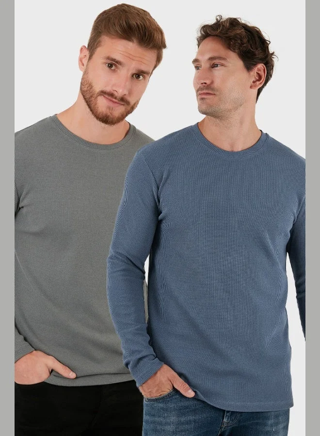 Buratti Cotton Crew Neck Slim Fit Basic Sweat Men's SWEAT 5905073S2