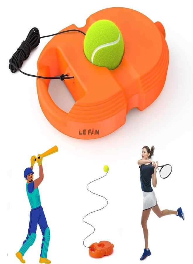 Lefan Solo self Playing Practice Tennis Rebound Ball with String Cricket Solo Trainer Rope Tennis Ball-Color May Vary - Image 1