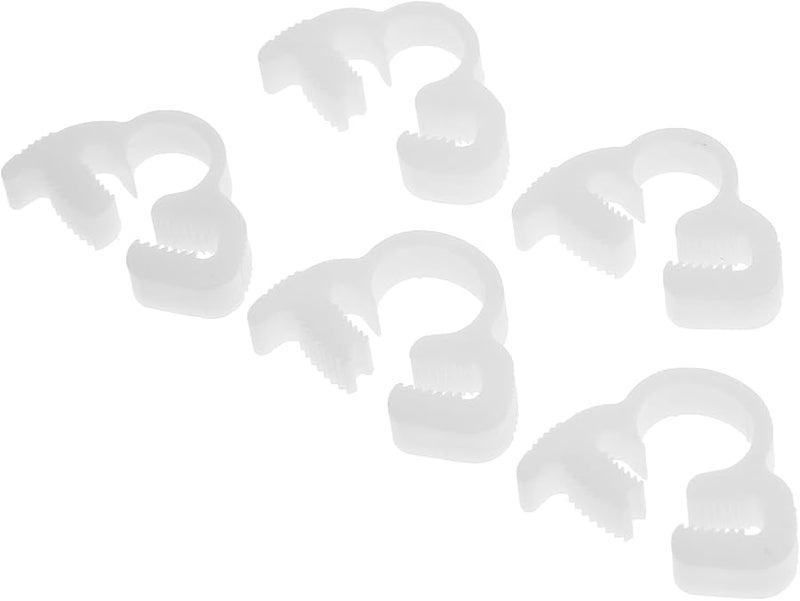 50 قطعة مجموعة مشابك خرطوم بلاستيكية بيضاء لمجموعة الآلات الكهربائية والتهوية - Image 1