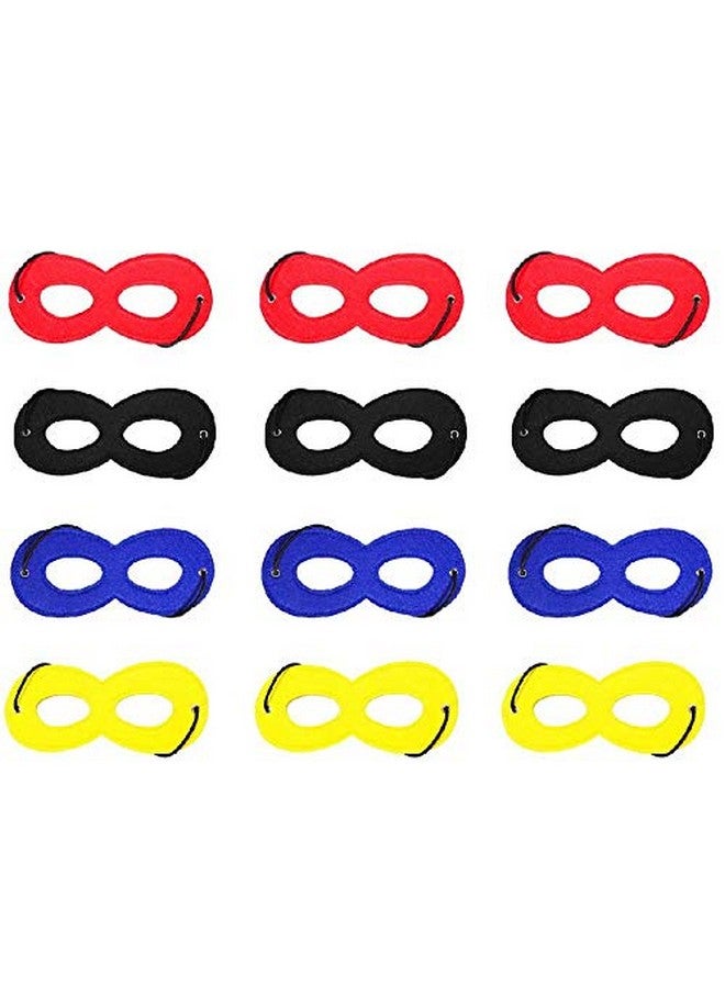 TINYMILLS مجموعة هدايا عيد ميلاد الأبطال الخارقين من Tiny Mills مكونة من 60 قطعة (12 كيس هدايا كبير مع مقابض و24 طابعًا للأطفال و12 قلم رصاص قابل للتكديس و12 قناعًا من اللباد) - Image 5