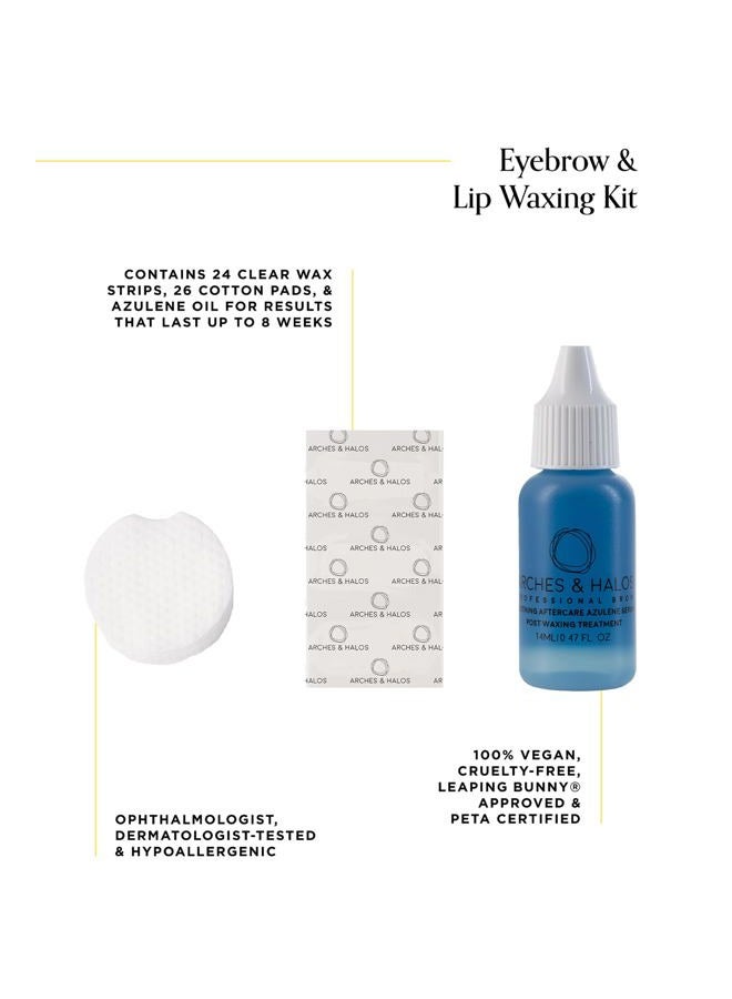 Arches & Halos Eyebrow and Lip Waxing Kit - Gentle, Non-Irritating, Unwanted Facial Hair Removal - Slow Hair Regrowth, Long-lasting Results - Vegan and Cruelty Free - Image 2