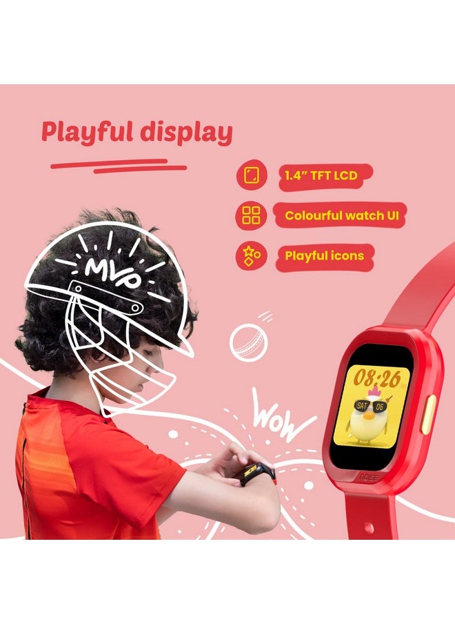 Noise Champ 2 Kids Smart Watch with Habit Building (Handwash, Brushing, etc), IP68 Waterproof, Activity Tracker, in-Built Games, School Mode. NoiseFit Sync App, for Boys and Girls (Frozen Blue)