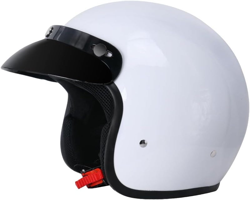 Zorax White Open Face Motorcycle Helmet L (59-60cm) ECE 2206 Approved - Image 5