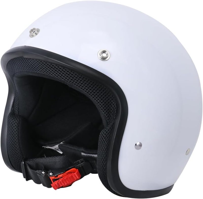 Zorax White Open Face Motorcycle Helmet L (59-60cm) ECE 2206 Approved - Image 1