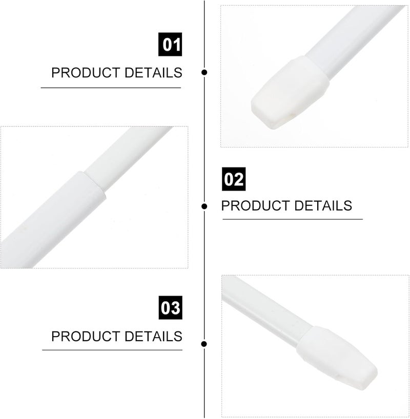 Daily use improved quality Telescopic Curtain Tension Rod 2pcs 40-60cm White Hole-free Retractable Shower Curtain Pole Multipurpose Clothes Drying Rod for Bathroom and Closet On-demand local restock Multi-budget available picks Flexible purchase choices High precision lightweight material Remote village delivery cover Precision processed material Modern look Medium weight Cross part assemble fit Classic practical design Market diverse application fit Gulf approved global quality Repeated assemble detach compatible Easy lifting build All-in-one local deliver plan Changing environment compatible Non sticky surface Budget friendly trendy design Trendy natural assorted colors Budget friendly sizing alternatives Integrated practical design Season change compatible build Matte anti slip finish Certified local stock - Image 3