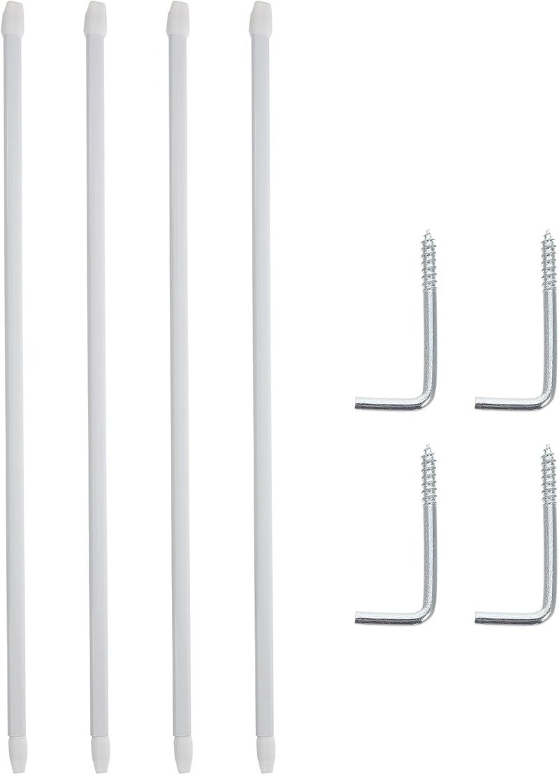 Daily use improved quality Telescopic Curtain Tension Rod 2pcs 40-60cm White Hole-free Retractable Shower Curtain Pole Multipurpose Clothes Drying Rod for Bathroom and Closet On-demand local restock Multi-budget available picks Flexible purchase choices High precision lightweight material Remote village delivery cover Precision processed material Modern look Medium weight Cross part assemble fit Classic practical design Market diverse application fit Gulf approved global quality Repeated assemble detach compatible Easy lifting build All-in-one local deliver plan Changing environment compatible Non sticky surface Budget friendly trendy design Trendy natural assorted colors Budget friendly sizing alternatives Integrated practical design Season change compatible build Matte anti slip finish Certified local stock - Image 1